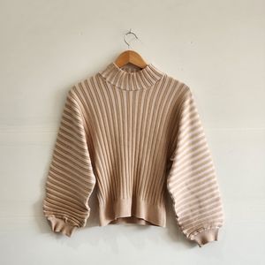 Free People Ribbed Turtle Neck Sweater
